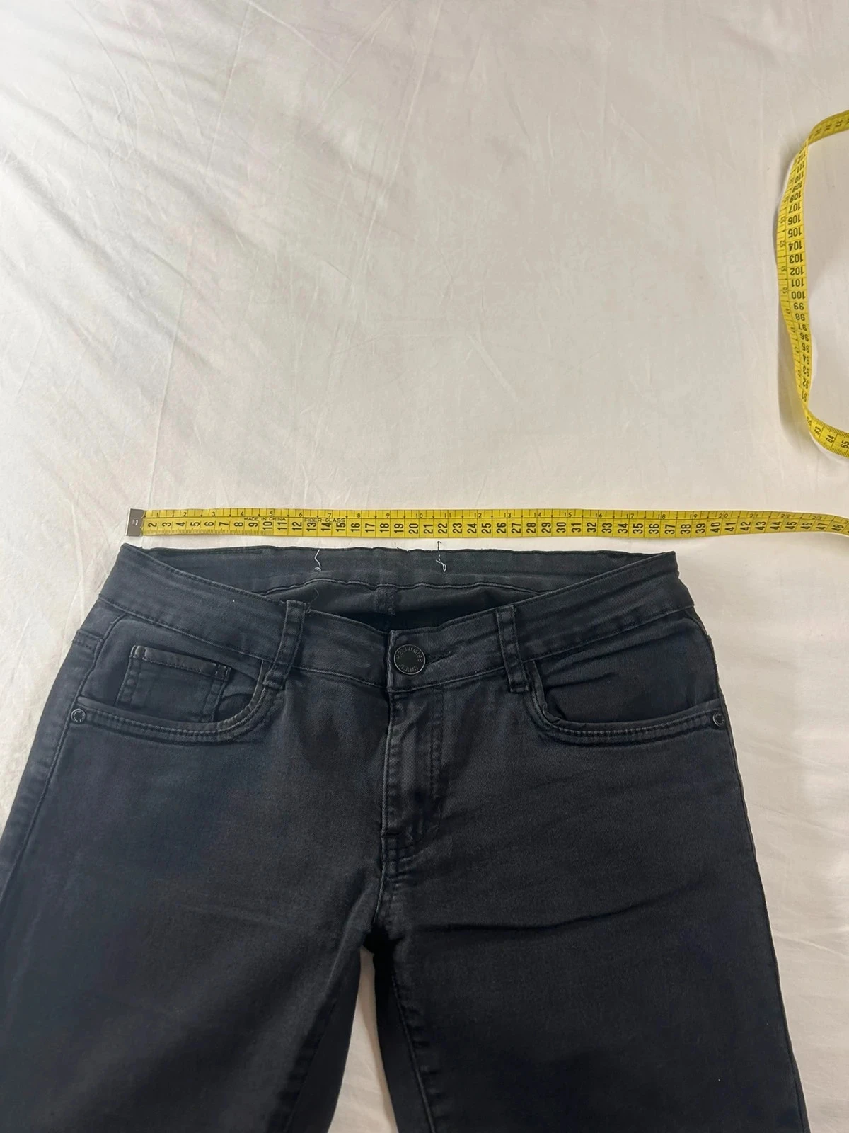 Zwarte slim vintage jeans – photo 5